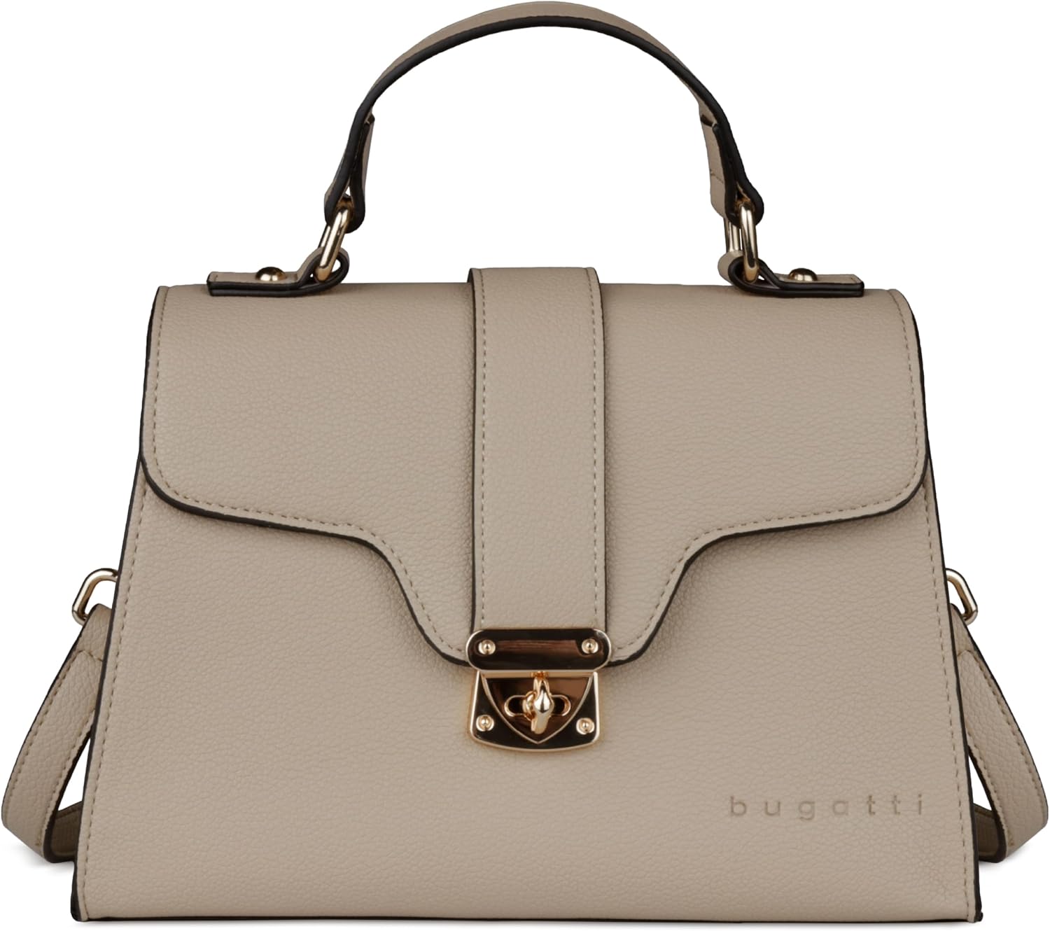 Octistart Mare 3.0 Damen Elegante Kunstleder Schultertasche – Kleine Handtasche Schwarz
